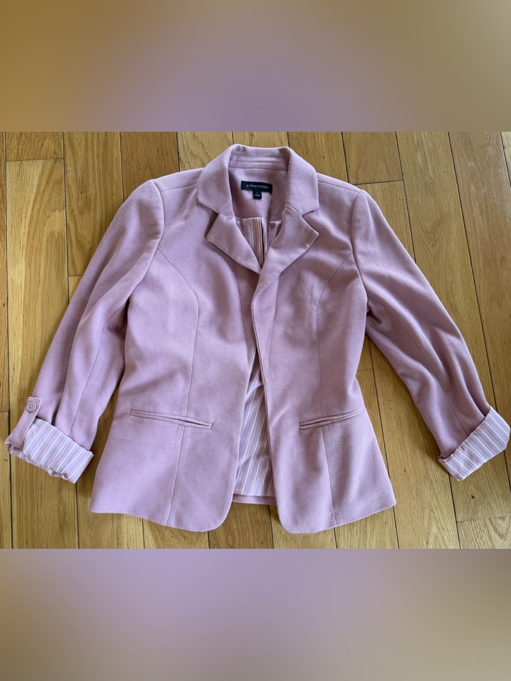 41 Hawthorn Soft Pink Tailored Blazer